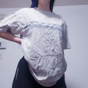 Newport Blue White Palm Tree Beach T-Shirt